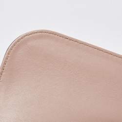 Pre Owned Valentino Beige Leather Large Glam Lock Chain Shoulder Bag