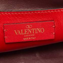 Pre Owned Valentino Light Blue Leather Supervee Clutch