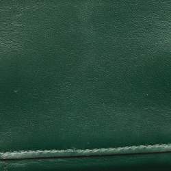 Pre Owned Valentino Green Leather  Mini VSling Vanity Case