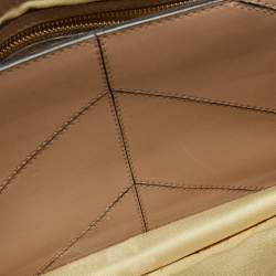 Pre Owned Valentino Beige Quilted Leather Flap Shoulder Bag