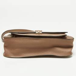 Pre Owned Valentino Beige Quilted Leather Flap Shoulder Bag