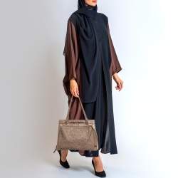 Pre Owned Valentino Beige Leather Floral Appliqué Demetra Tote