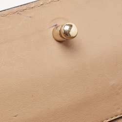 Pre Owned Valentino Beige Leather Floral Appliqué Demetra Tote