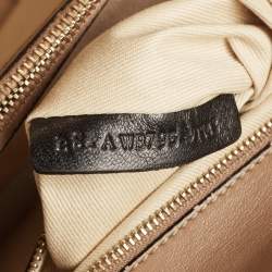 Pre Owned Valentino Beige Leather Floral Appliqué Demetra Tote