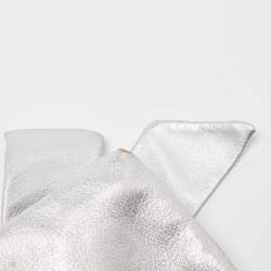 Pre Owned Valentino Silver Leather Bow Slim Clutch