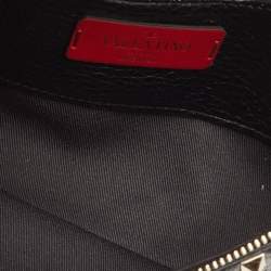 Pre Owned Valentino Black Leather Rockstud Belt Bag