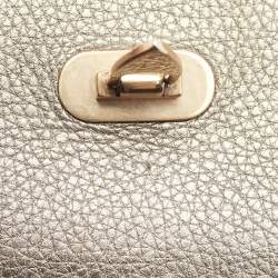 Pre Owned Valentino Metallic Leather Small Rockstud Crossbody Bag