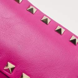 Valentino Pink Leather Mini Rockstud Backpack