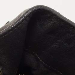 Valentino Black Leather Rockstud Trapeze Tote