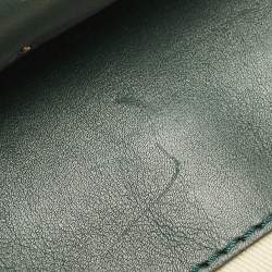 مملوكة مسبقًا Valentino Green/Dusty Pink Leather Aphrodite Bow Top Handle Bag