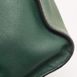 مملوكة مسبقًا Valentino Green/Dusty Pink Leather Aphrodite Bow Top Handle Bag