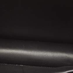 Pre Owned Valentino Black Leather Studded Flap Shoulder Bag