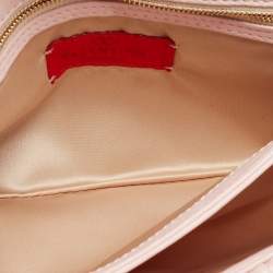 Pre Owned Valentino Pink Pleated Leather Bow Shoulder Bag