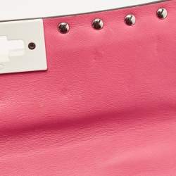 Valentino Pink Quilted Leather Small Rockstud Spike Chain Bag