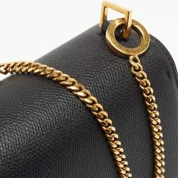 Pre Owned Valentino Black Leather Small VSling Shoulder Bag