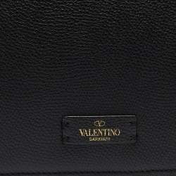 Pre Owned Valentino Black Leather Small VSling Shoulder Bag