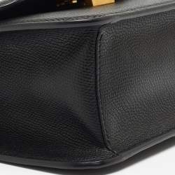 Pre Owned Valentino Black Leather Small VSling Shoulder Bag