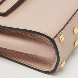Valentino Beige Leather My Rockstud Top Handle Bag