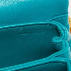 Valentino Teal Blue Leather Micro One Stud Crossbody Bag