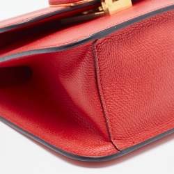 Valentino Red Leather Small VSling Shoulder Bag