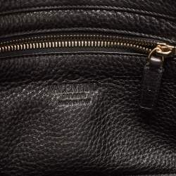 Pre Owned Valentino Black Leather Small Rockstud Trapeze Tote