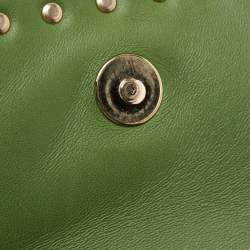 Pre Owned Valentino Multicolor Leather Rockstud Flap Wristlet Clutch