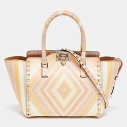 Valentino 'V' logo leather mini shopper