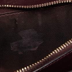 Pre Owned Valentino Dark Purple Leather Rockstud Phone Case Chain Bag