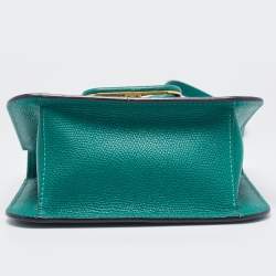 Pre Owned Valentino Green Leather VSling Shoulder Bag