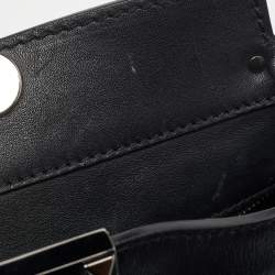 Pre Owned Valentino Black Leather Mini Rockstud Trapeze Tote