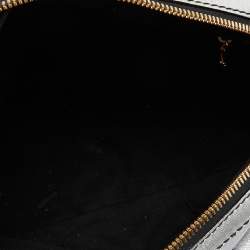 Pre Owned Valentino Silver Leather Front Pocket Satchel