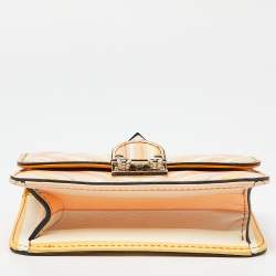 Pre Owned Valentino Multicolour Leather Mini Glam Lock Shoulder Bag