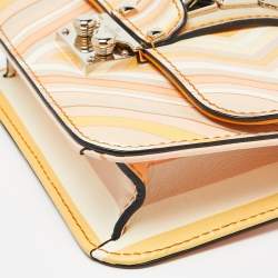 Pre Owned Valentino Multicolour Leather Mini Glam Lock Shoulder Bag
