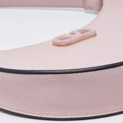 Pre Owned Valentino Pink Leather Mini VLogo Hobo