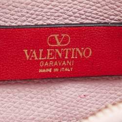 Pre Owned Valentino Pink Leather Mini VLogo Hobo