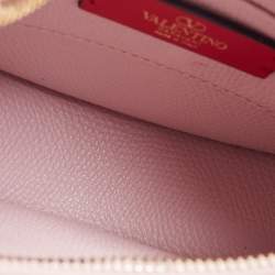 Pre Owned Valentino Pink Leather Mini VLogo Hobo