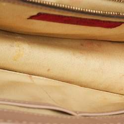 Pre Owned Valentino Old Rose Leather Medium Rockstud Glam Lock Flap Bag