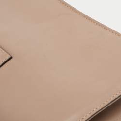 Pre Owned Valentino Old Rose Leather Medium Rockstud Glam Lock Flap Bag