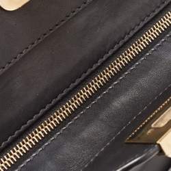 Pre Owned Valentino Black Leather Mini Rockstud Trapeze Tote