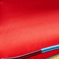 Valentino Multicolor Printed Leather Rockstud Top Handle Bag