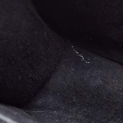 Pre Owned Valentino Black Leather Small Rockstud Glam Lock Flap Bag