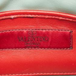 Pre Owned Valentino Multicolor Quilted Leather Small Rockstud Spike Chain Shoulder Bag