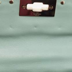 Pre Owned Valentino Multicolor Quilted Leather Small Rockstud Spike Chain Shoulder Bag