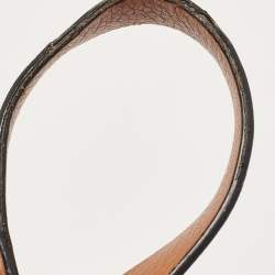 Pre Owned Valentino Brown Pebbled Leather Fringe C-Rockee Tote