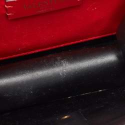 Pre Owned Valentino Burgundy Leather Small VSling Shoulder Bag