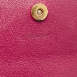 Pre Owned Valentino Burgundy Leather Small VSling Shoulder Bag