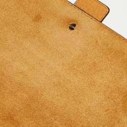 Pre Owned Valentino Mustard Yellow Leather Medium B-Rockstud Shoulder Bag