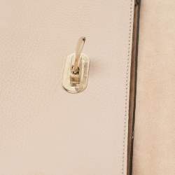 Pre Owned Valentino Old Rose Leather Rockstud Top Handle Bag