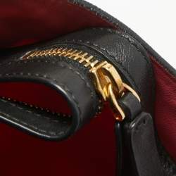 Pre Owned Valentino Tri Color Polka Dot Leather Carmen Shopper Tote 