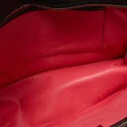 Pre Owned Valentino Tri Color Polka Dot Leather Carmen Shopper Tote 